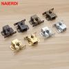 NAIERDI 2PCS Magnet Cabinet Catches Door Stop Stoppers Damper Buffer With Screws Furniture Hardware