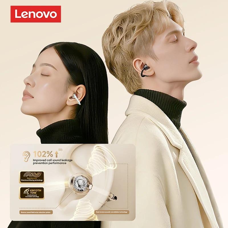 Оригинальные спортивные наушники Lenovo RS115 OWS Беспроводные Bluetooth 6.0 Клипсы на уши Игровые наушники 25 часов работы HD-звонки Музыкальная гарнитура