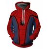 3D Digital Print Cosplay Hooded Zip-Up Sweatshirt Men Youth Casual Wear