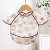 Sleeveless Design Feeding Bib Reusable Fabric Full Body Cover Bib  Toddler Feeding