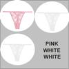 3PCS/Set Sexy G-string Panties Women Thongs  Lace Underwear Pantys Low-Waist Femme Underpants Mesh Transparent  Lingerie