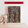 Australian Aboriginal Style 5D Round Diamond Painting Kit Diamond Embroidery Painting Rhinestones Mosaic Frameless Handwork Decoration Arts