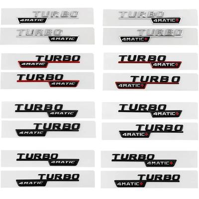 2 шт. ABS автомобильное крыло Turbo 4MATIC логотип эмблема значок наклейка для A45 C117 CLA 35 45 GLA45 X247 GLE53 аксессуары