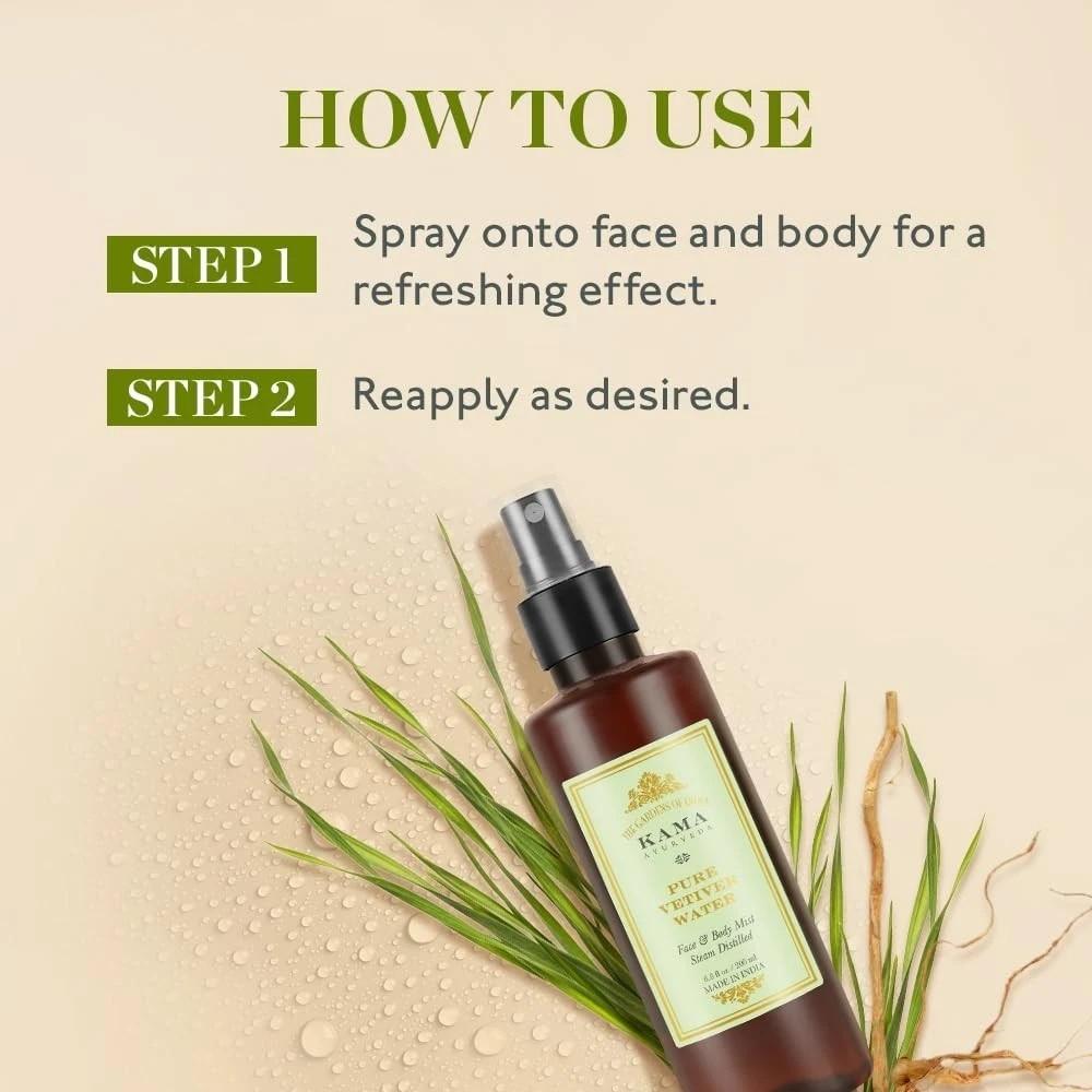 Kama Ayurveda Pure Vetiver Water Face And Body Mist 50ml