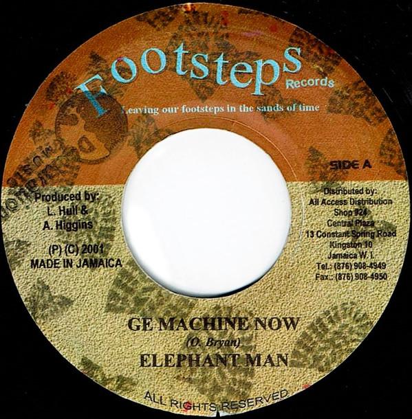 Пластинка 7 дюймов ELEPHANT MAN DELLY RANKS Ge Machine Now Top A De Top NONE Footsteps Recor 2001 Ямайка Регги Ска Даб Б/у