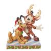 Статуэтка/Фигурка Enesco "Disney Traditions" Микки и Плуто в виде оленей, Размер 7,5 x 13,5 x 16 см, DTR6013059