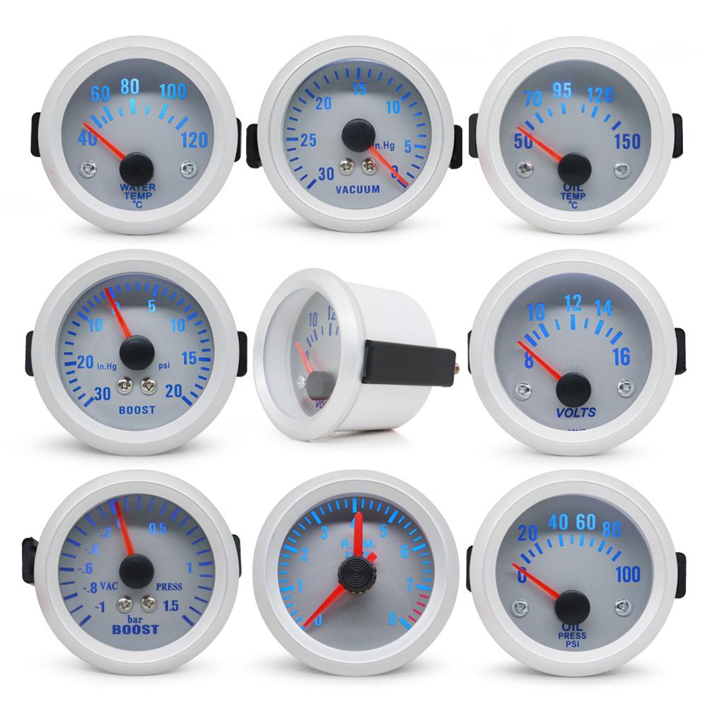 DRAGON GAUGE 2" 52 мм Светодиодный Автомобильный Датчик Турбины/Температуры Воды/Температуры Масла/Давления Масла/Тахометр/Вольтметр/Вакуумметр