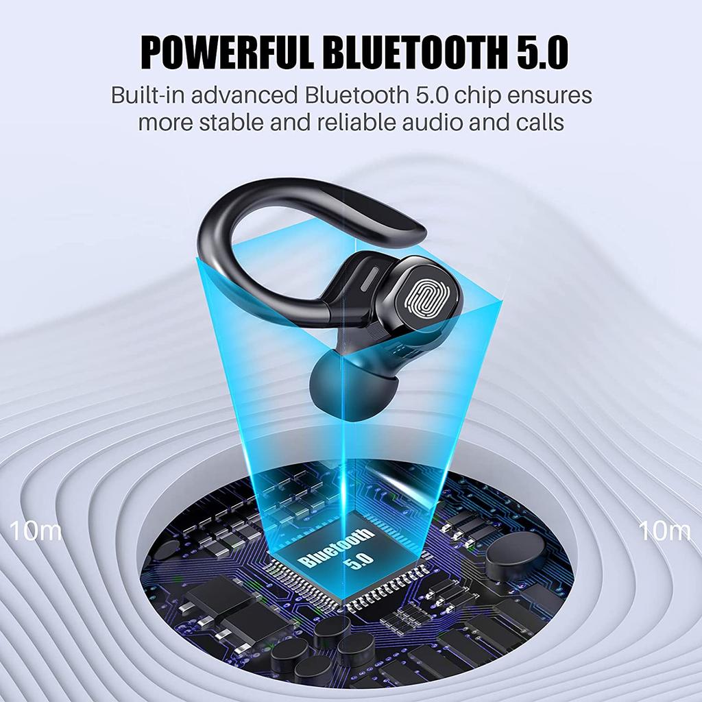 TWS 5.0 Wireless Headphone Waterproof HiFi Wireless Earphone Sport Stereo Headsets LED Display Bluetooth Earbuds With Microphone