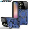 KEYSION Противоударный защитный чехол для Samsung A54 5G A34 A14 LTE с магнитным кольцом и подставкой, защитный чехол для камеры, чехол для телефона Galaxy A54 5G