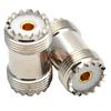 2pcs/lot SL16 UHF SO239 Female To UHF Female Straight Connector UHF Female To UHF Female 2x Double Adapter for UHF PL259  Male