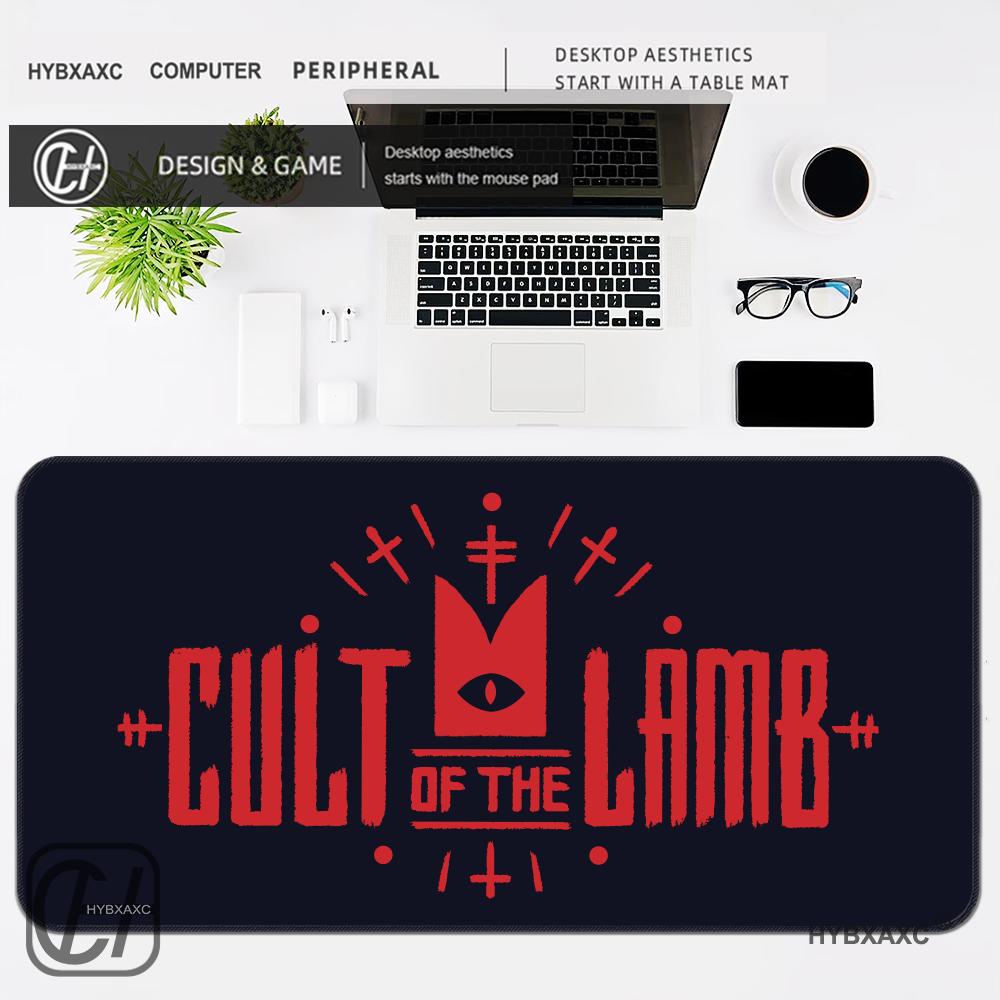 HYBXAXC Game Cult of The Llamb Mouse Pad Nonslip Rubber Gamer Balance Computer Mat Decoracion Deskmat Laptop Office Large