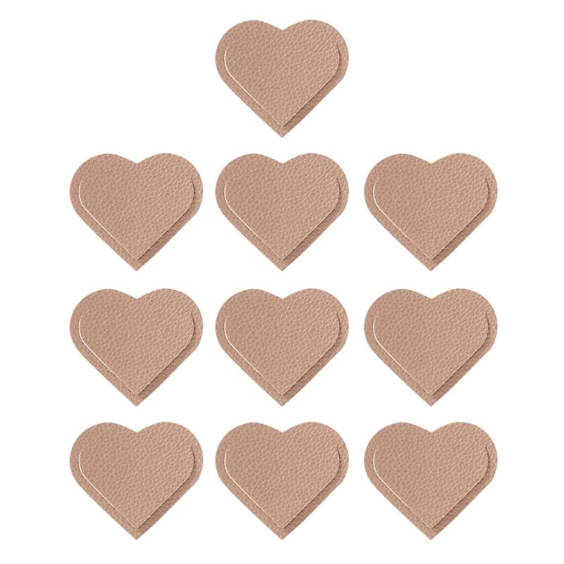 10 Pcs Bible Bookmarks PU Leather Bookmarks Heart Shaped Bookmarks Creative Page Marker Reading Supplies for Teacher