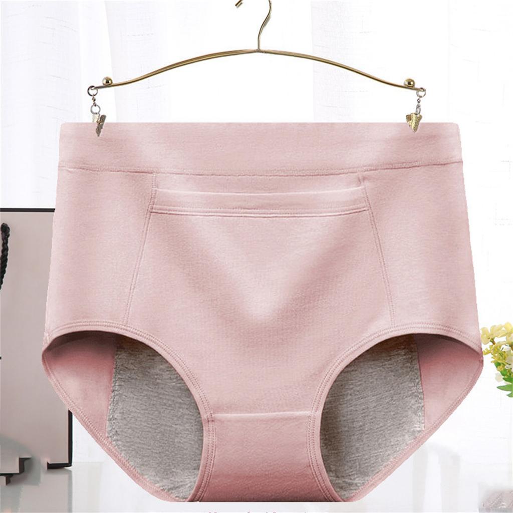 Women'S Menstrual Panties Mid-Waist Cotton Postpartum Women'S Panties Fully Covered Panties