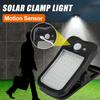 Clip-on LED Solar Light Smart Human Induction Outdoor Garden Light Waterproof Outdoor Lamp for Tent Garage Courtyard High Bright