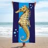 Beach Towel, Bath Towel, Microfiber Towel, Rectangular Beach Mat, Digital Printing Bath Towel, Shawl To Map