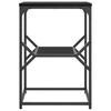 Side Table Black Oak Look 41 x 40 x 60 cm