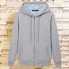 Male Oversized Men's Solid Color Hoodies Hooed Coat Zipper Cardigan Thick Sweatshirt Jacket