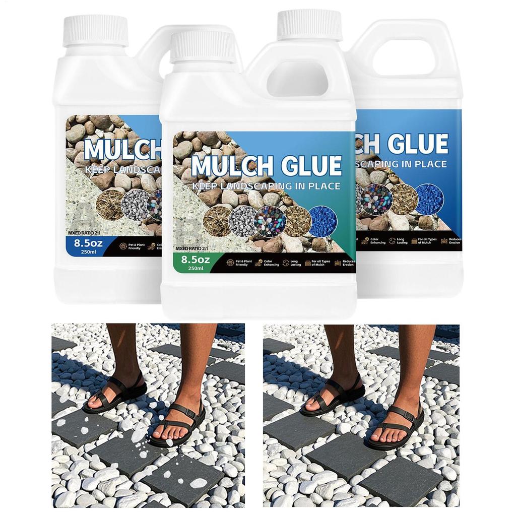 8.5oz Landscape Rock Glue Landscaping Stone Glue Anti-Yellowing Sticky Ground Coverage Gravel Binder For Yards Garden Patios