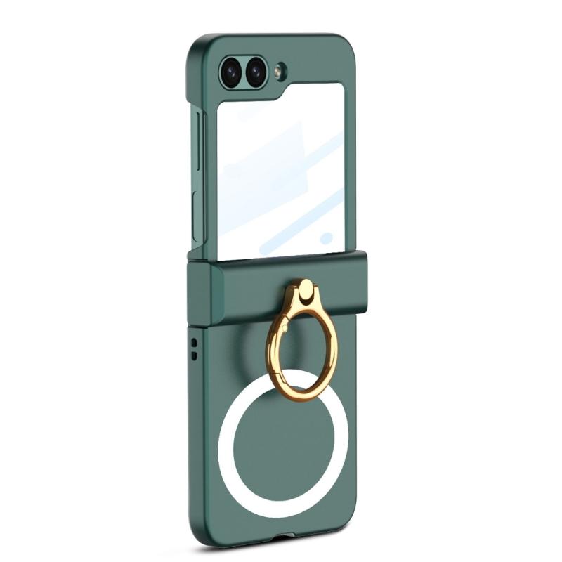 For Z Flip6 Scratch Resistant Smartphone Shell Magnetic Case With Hinge Guard, Full Body Sleeve, Integrated Screen Cover