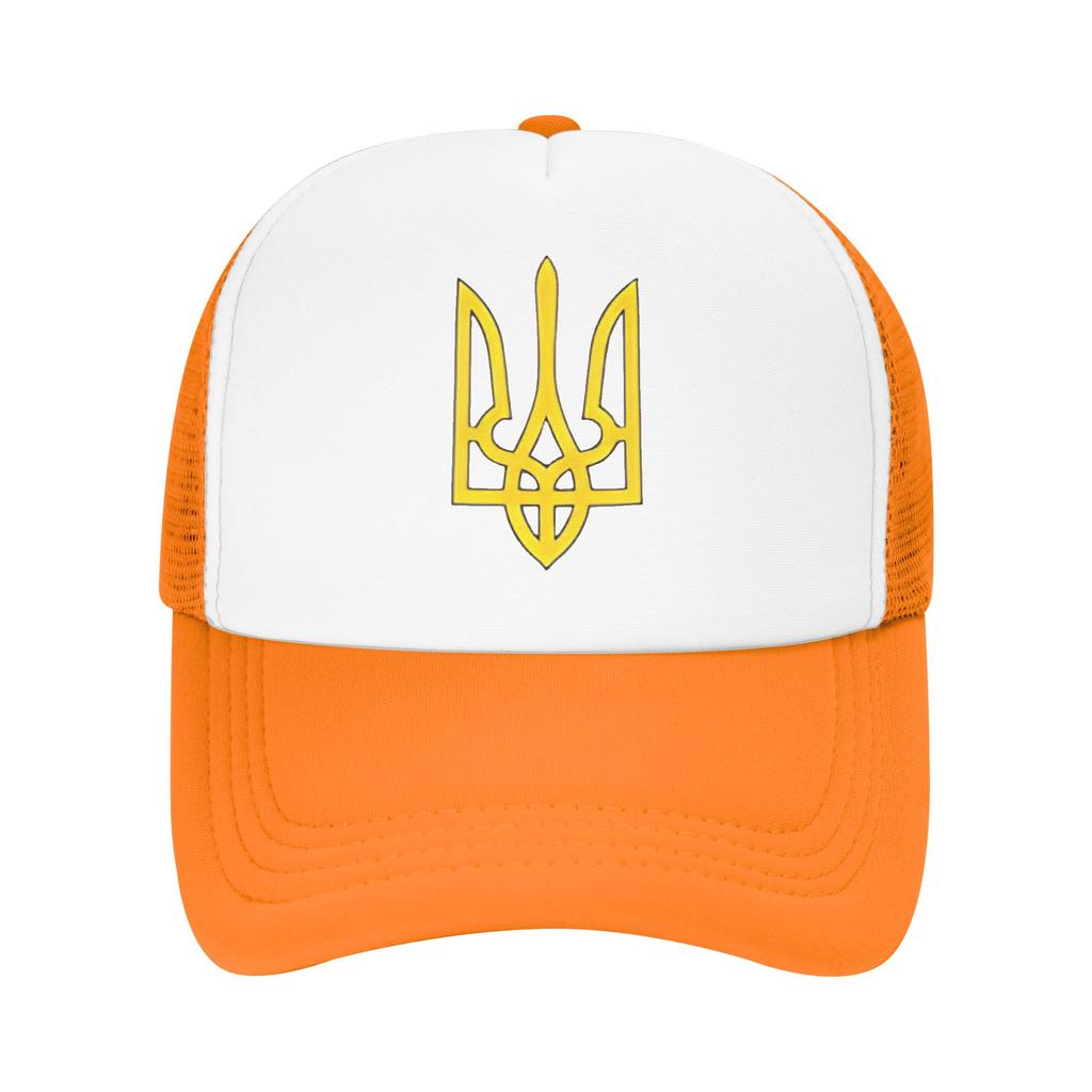 Сетчатые Солнцезащитные Шляпы Украина Узор с Гербом Украины Летняя Кепка Тракер Для Унисекс Уличная Одежда Теннис Скейт Бейсболки