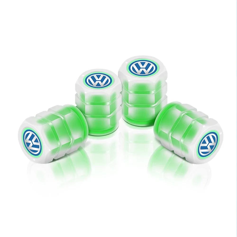 2026 Горячие Для VW VOLKSWAGEN 4 шт. Металлические Колпачки Клапанов Шины Автомобиля Колпачок Штока Колеса Шины Воздушный Клапан Для Volkswagen VW R RLINE GTI Golf Blu