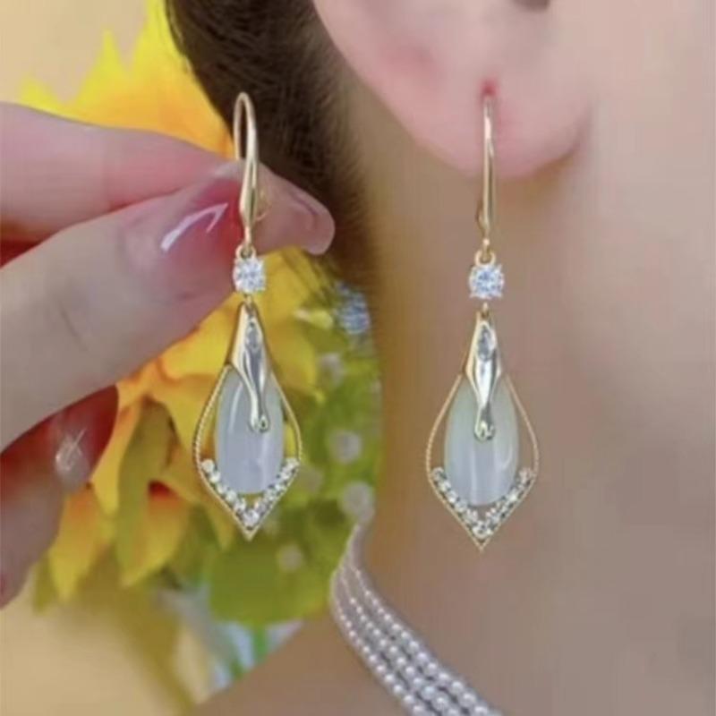 Новые классические элегантные серьги-капли для женщин с кристаллами и длинными кисточками, свадебные украшения, подарки