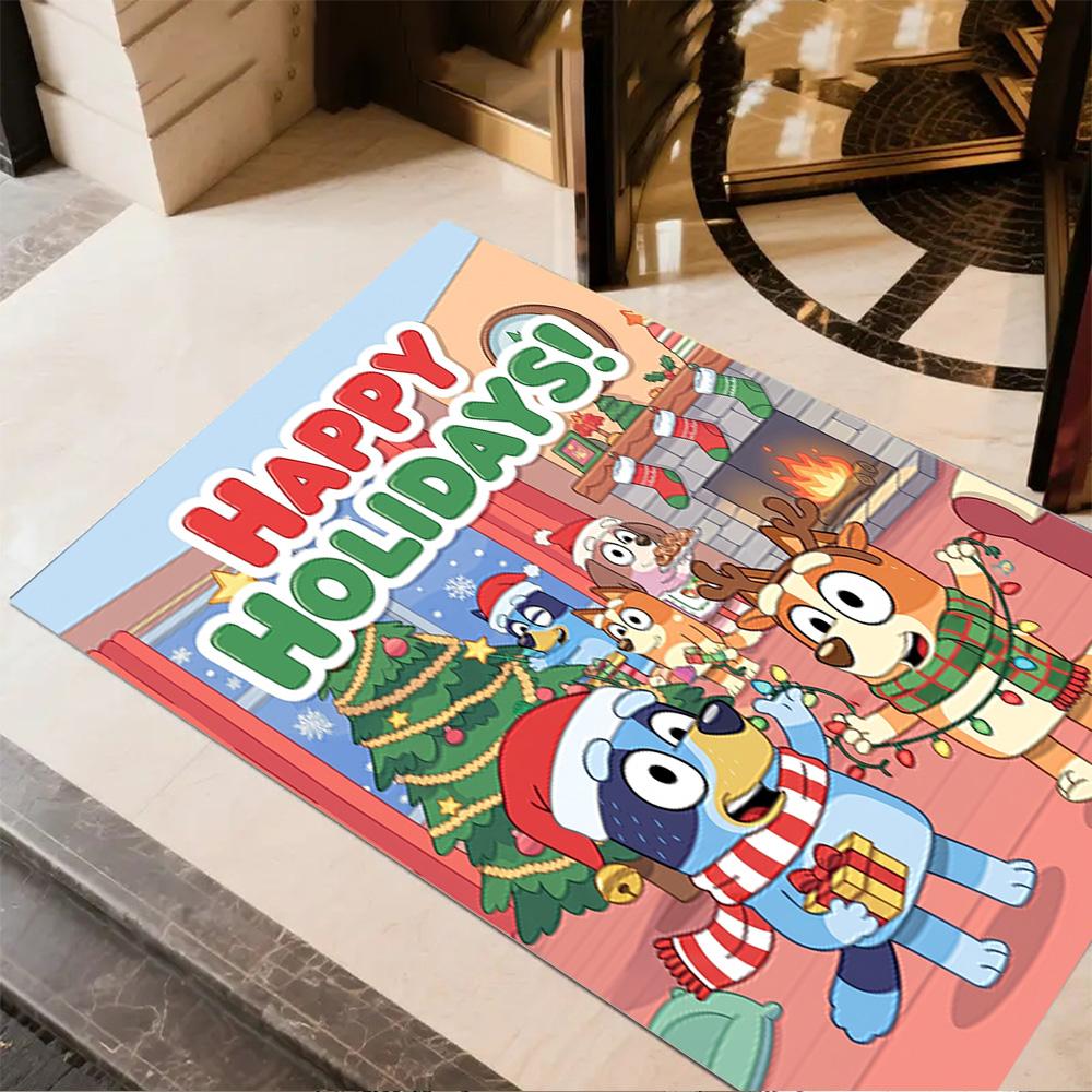 Merry Christmas Celebration Area Rug Suitable for Hallway Playrooms Dormitory Decorate room Antislip Carpet Office home decor