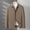 Middle-aged Dad Spring and Autumn Thin Jacket Zipper Lapel Casual Jacket