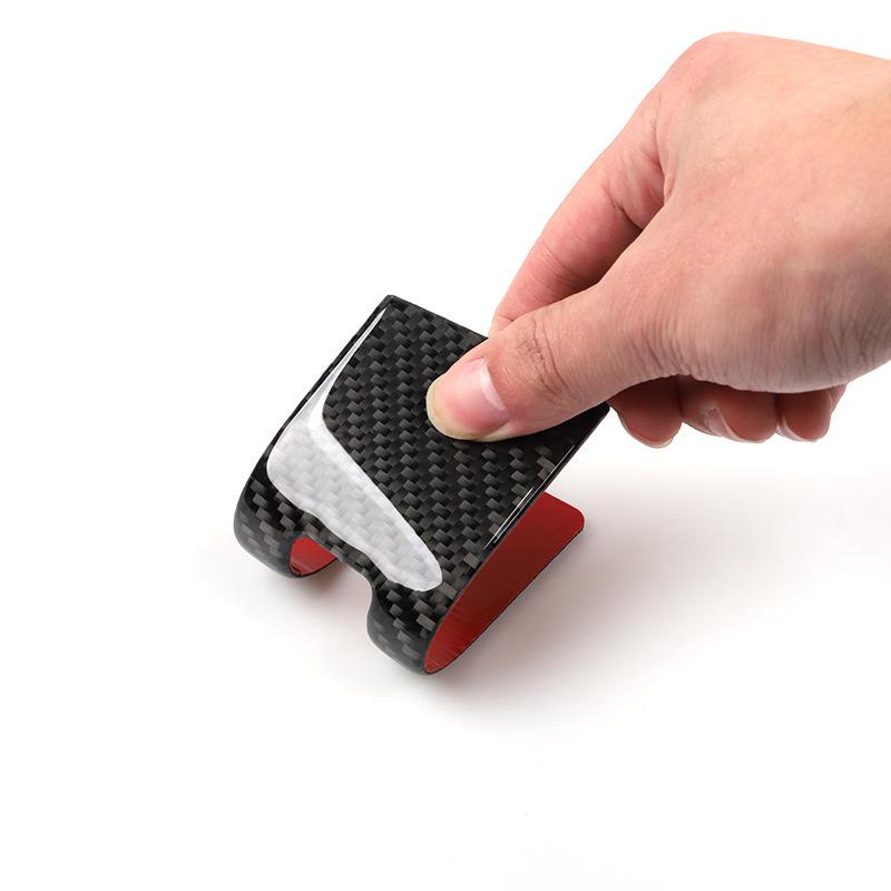 Углеродное волокно автомобиля, задняя воздуховыпускная модификация, накладка, полоски, декоративная наклейка для Volkswagen Golf 7 MK7, интерьер