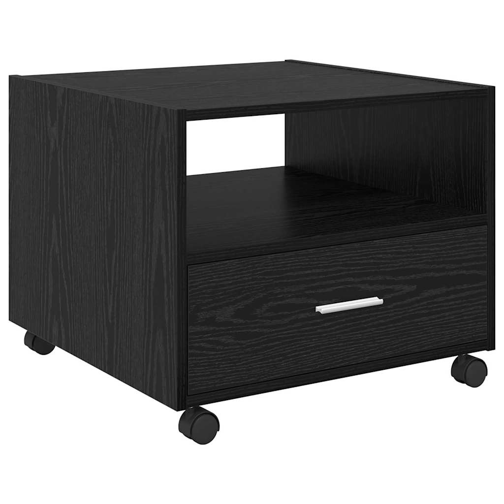 Coffee Table Black Oak Look 55 x 55 x 45 cm Engineered Wood