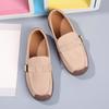 Модные кожаные женские лоферы Осень Женская обувь Плоская платформа Кроссовки Женские мокасины Обувь Женская обувь Криперы