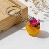 Fun and Vibrant Bag Pendant Creative Duck Pendant Keychain/Ear Rings Decorations