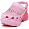 Juicy Couture x Crocs Bae Clog Удобные и простые туфли с отверстиями Женские Розовые
