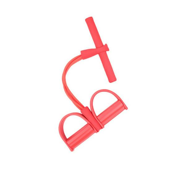 Four-Tube Foot Pedal Resistance Band & Ab Trainer