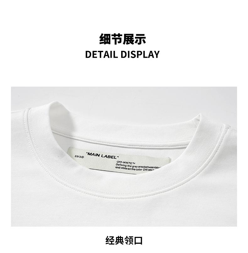 Cotton texture unisex new short sleeved T-shirt basic daily style round neck casual half sleeve
