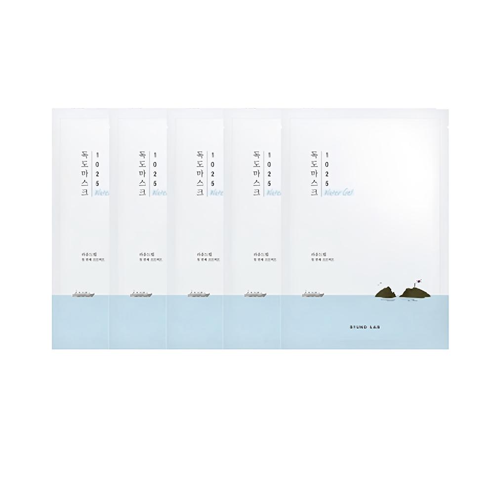ROUND LAB 1025 Dokdo Hydrating Water Gel Mask | Korean Skincare, Hydration Locking, Cooling