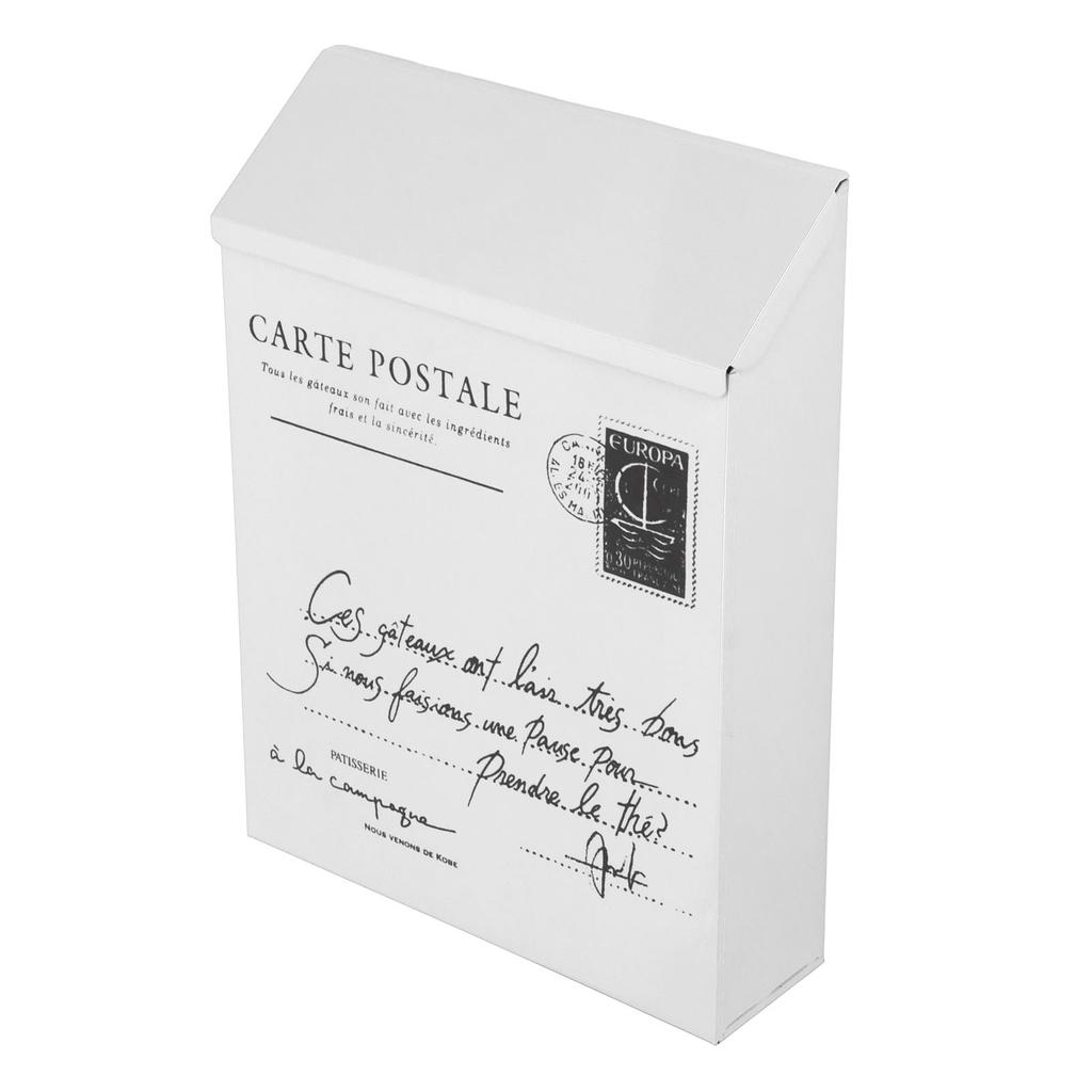 Железный почтовый ящик настенный в деревенском стиле, запираемый на 2 ключа, 3 крючка, водонепроницаемый ящик для предложений для дома, офиса