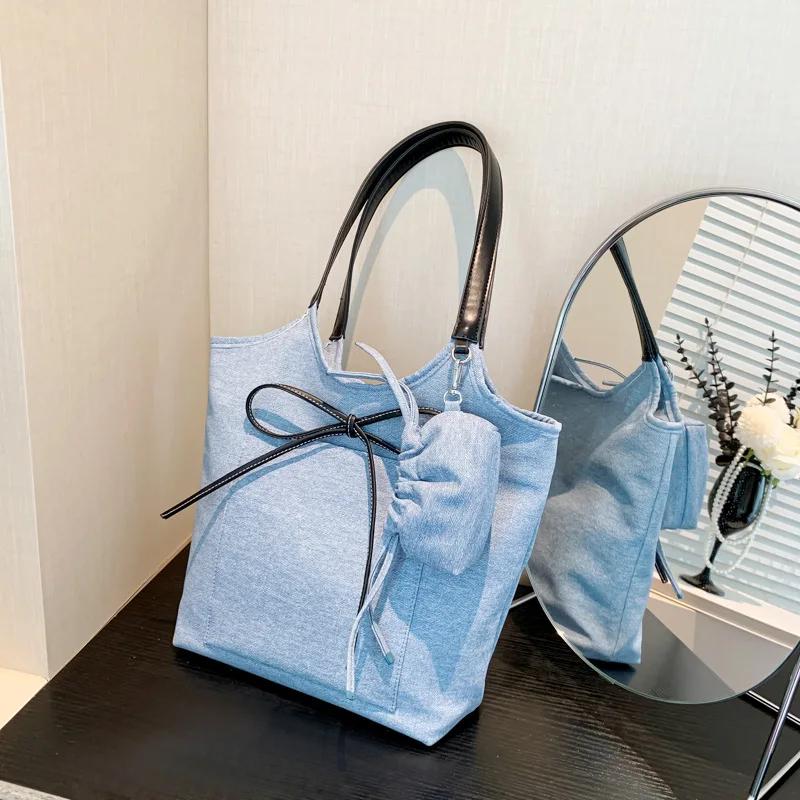 Женская сумка для переноски ручной клади большой вместимости, летняя, новая, простая и универсальная, повседневная сумка через подмышку, модная и универсальная