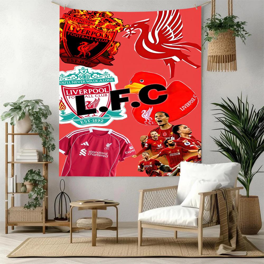 Liverpool Football Club Wall Decor Tapestry Art For Pet Memorial Birthdaywedding Party Backdrop Family Gift