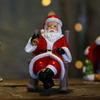 Rocking Chair Santa Claus Ornaments Christmas Decoration Holiday Gifts Resin Crafts