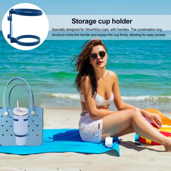 Универсальный держатель для стаканов для сумок Bogg 3-в-1 Держатель для напитков для стаканов 30 унций/40 унций с ручками Брызгозащищенные автомобильные подстаканники