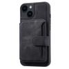 RFID Blocking Phone Case for iPhone 13,Wallet Kickstand Leather Coated TPU Back Cover