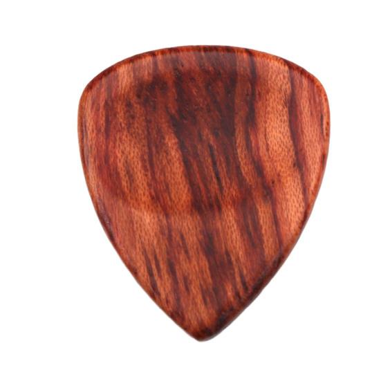 Wooden Guitar Pick Smooth Surface Burr-Free Compact Size Portable Handcrafted Guitar Pick Accessories