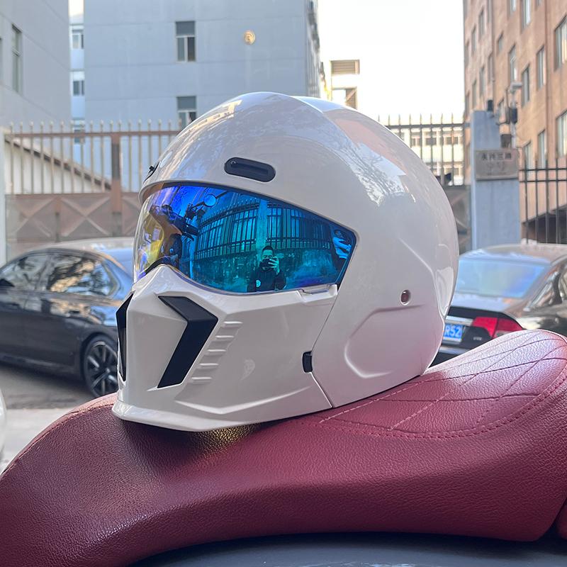 Новый Scorpion Retro Motorcycle Cascos Moto Locomotive Personality Многоцелевой комбинированный шлем Half ML XL XXL XXXL