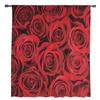Red Rose Flower Tulle Curtains for Living Room Bedroom Modern Voile Curtain Kitchen Chiffon Sheer Curtains