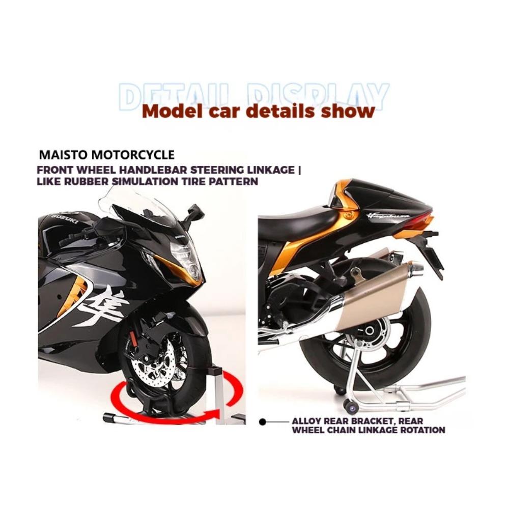 Спрей 1/6 SUZUKI HAYABUSA GSX-1300R Литой Мотоцикл из Сплава Коллекция Хобби Высокая Симуляция Украшение для Дома Мальчик