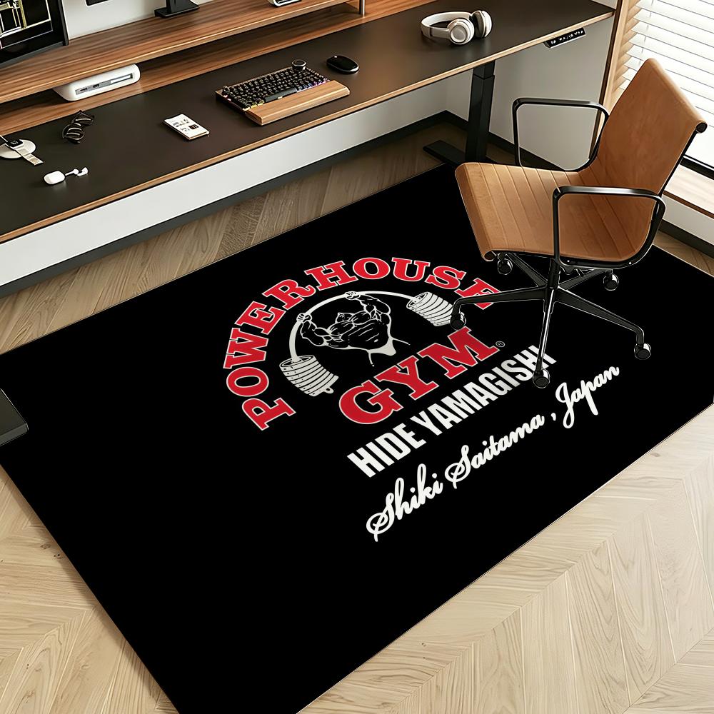 Fitness P-POWERHOUSE G-GYM Floor Mat Soft Flannel Entrance Door Mat Non Slip Absorbent Bathroom Bedroom Floor Rug