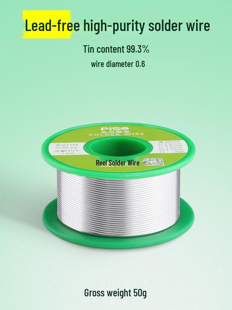 Высокочистая низкотемпературная припойная проволока с канифолью - Идеальна для бытового использования