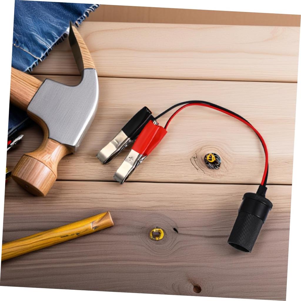 Happyyami Dual Outlet Adapter Durable Extension Cable Cigarette Lighter