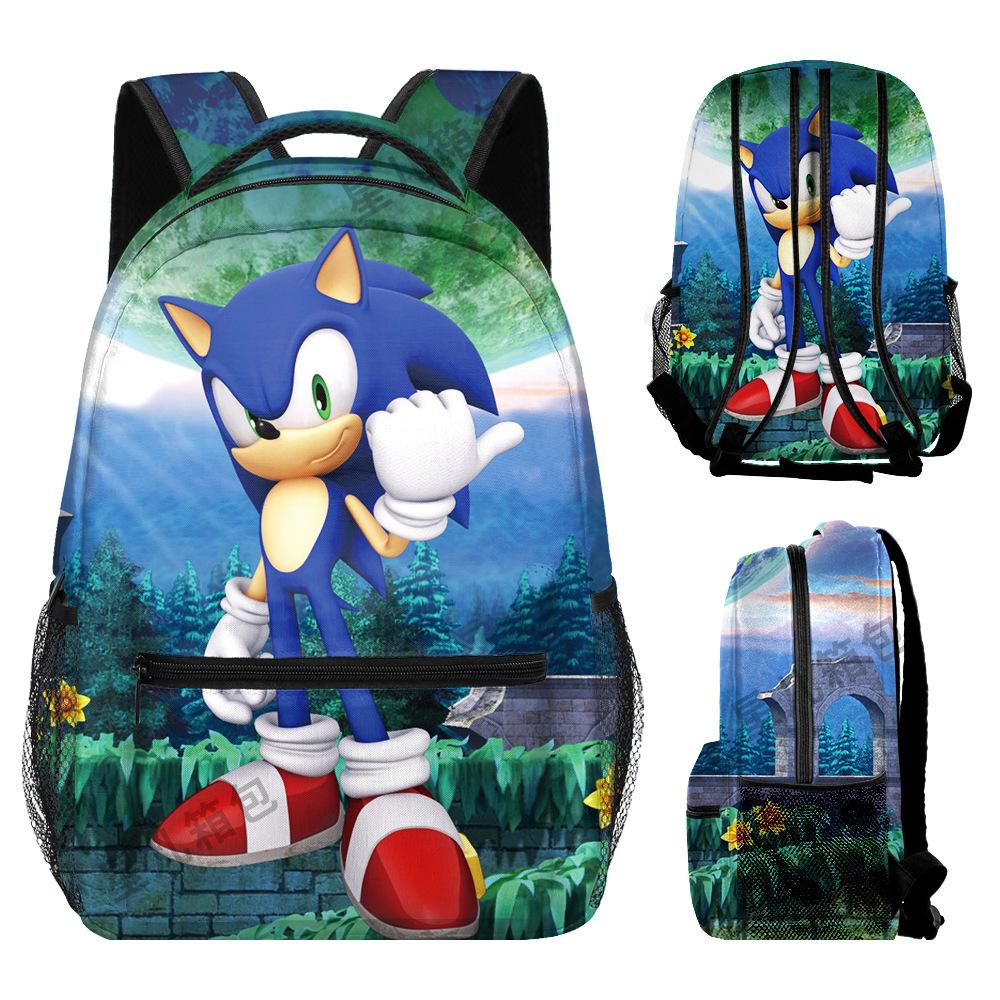 Source Backpack Sonic Primary And Secondary School School Bag Children'S Backpack Backpack Cartoon Bag